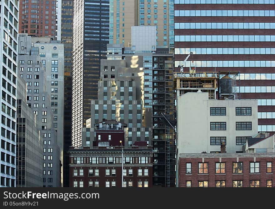 New York Wall Of Skyscrapers