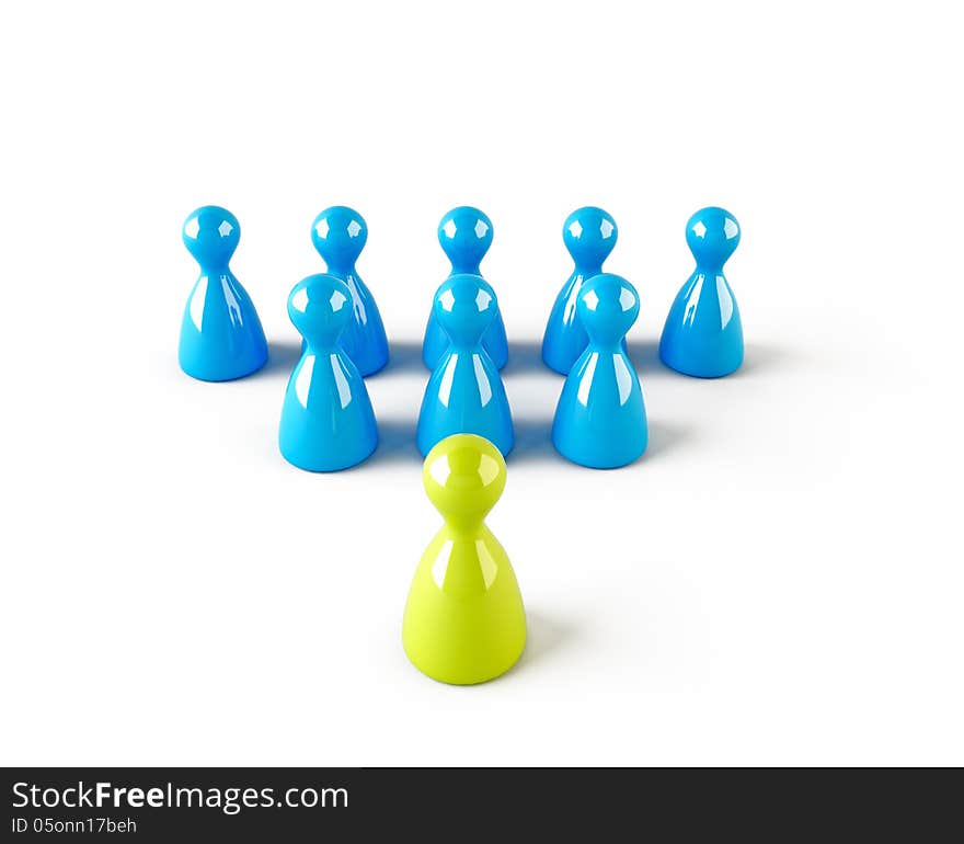 Chess pawn in leadership concept. Chess pawn in leadership concept.