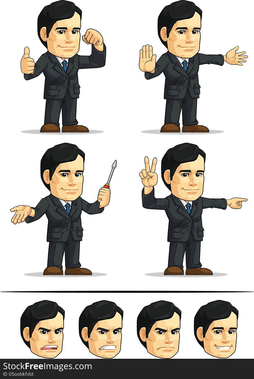 A vector set of businessman/office employee/executive in many poses. Drawn in cartoon style, this vector is very good for design that need business element in cute, funny, colorful and cheerful style. Available as a Vector in EPS8 format that can be scaled to any size without loss of quality. Elements could be separated for further editing, color could be easily changed. A vector set of businessman/office employee/executive in many poses. Drawn in cartoon style, this vector is very good for design that need business element in cute, funny, colorful and cheerful style. Available as a Vector in EPS8 format that can be scaled to any size without loss of quality. Elements could be separated for further editing, color could be easily changed.