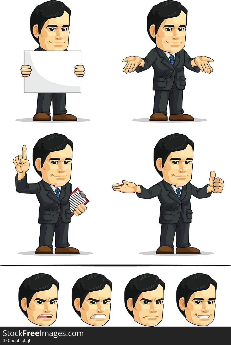 A vector set of businessman/office employee/executive in many poses. Drawn in cartoon style, this vector is very good for design that need business element in cute, funny, colorful and cheerful style. Available as a Vector in EPS8 format that can be scaled to any size without loss of quality. Elements could be separated for further editing, color could be easily changed. A vector set of businessman/office employee/executive in many poses. Drawn in cartoon style, this vector is very good for design that need business element in cute, funny, colorful and cheerful style. Available as a Vector in EPS8 format that can be scaled to any size without loss of quality. Elements could be separated for further editing, color could be easily changed.