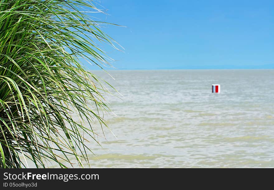 Mediterranean scene at Lake Balaton