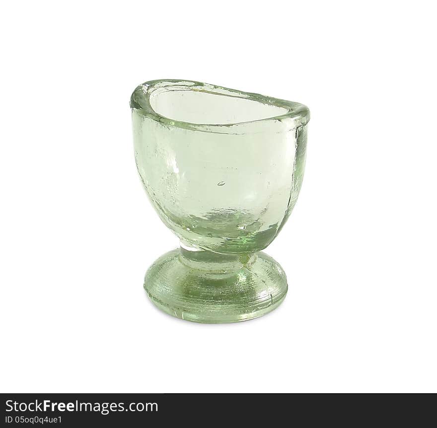 An empty glass used to get various liquid medicines. An empty glass used to get various liquid medicines