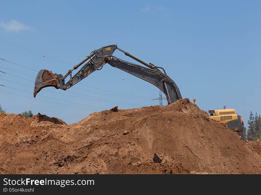 Laying of new high-speed roads in Israel. Laying of new high-speed roads in Israel.