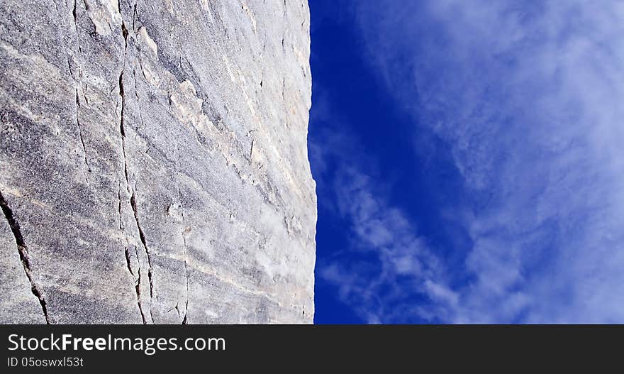 Abstract landform and sky