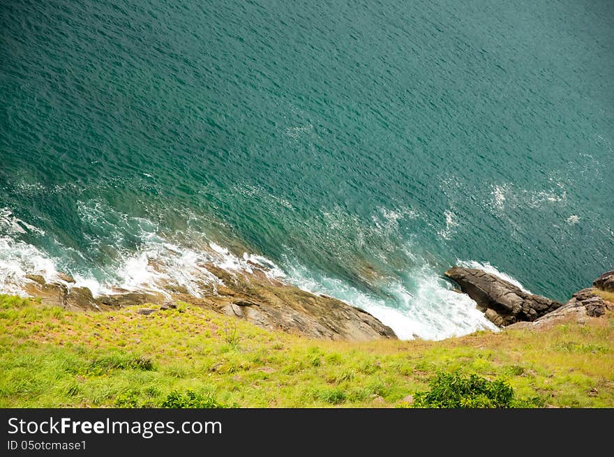 Precipice From A Rock