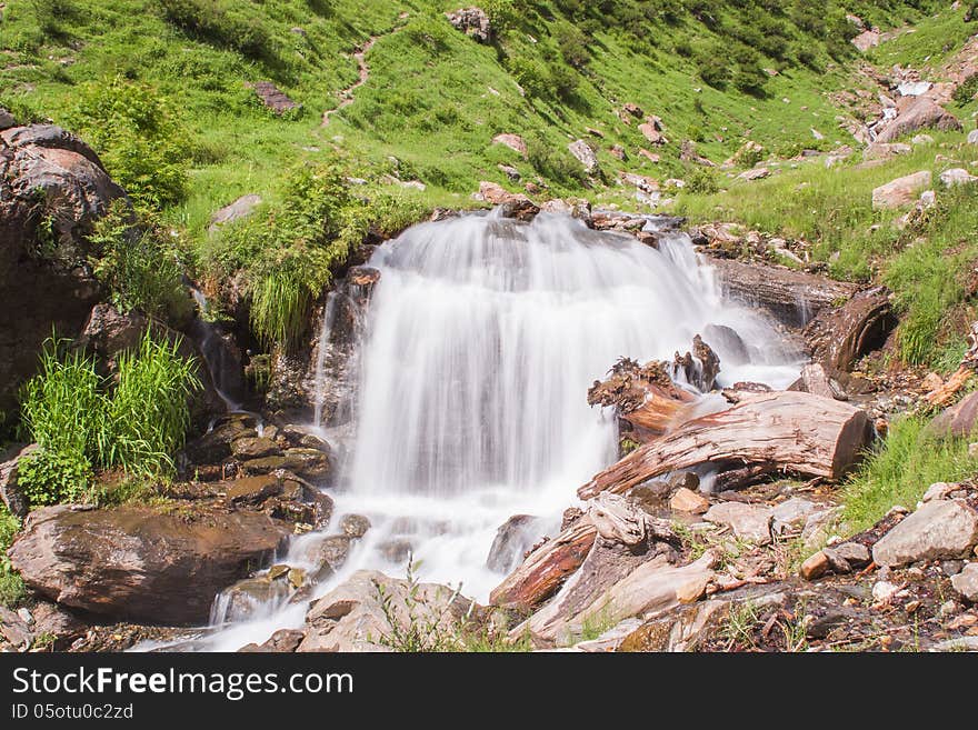 A stream flowing in kaghan valley. A stream flowing in kaghan valley