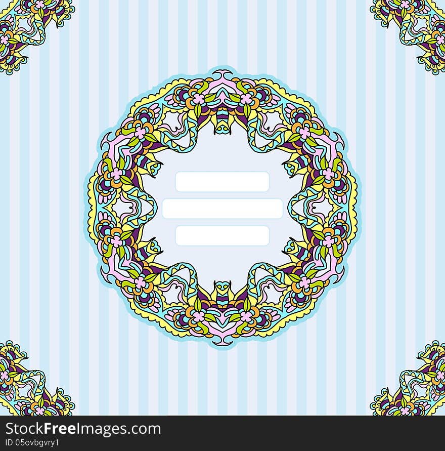 Invitation background ornamental