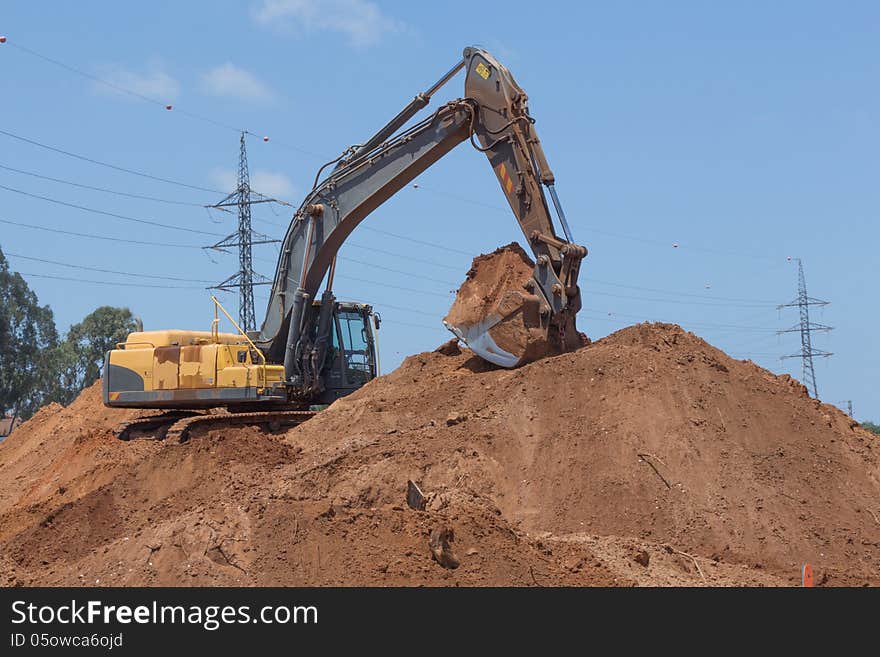 Paving a new road.