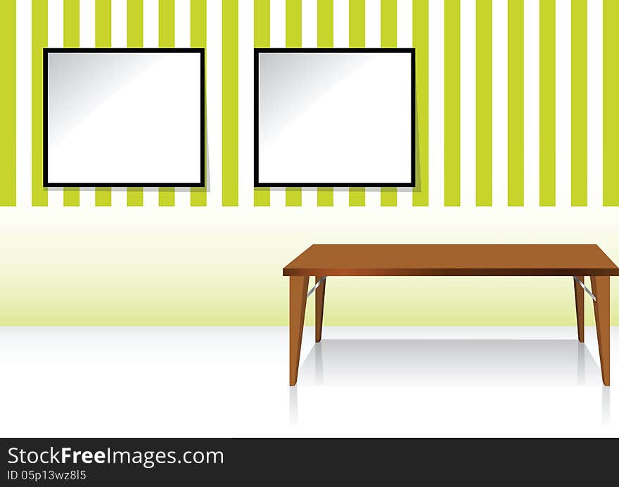 Indoor home furnish, ideal for interior design and illustrator image, web template, eps10, vector