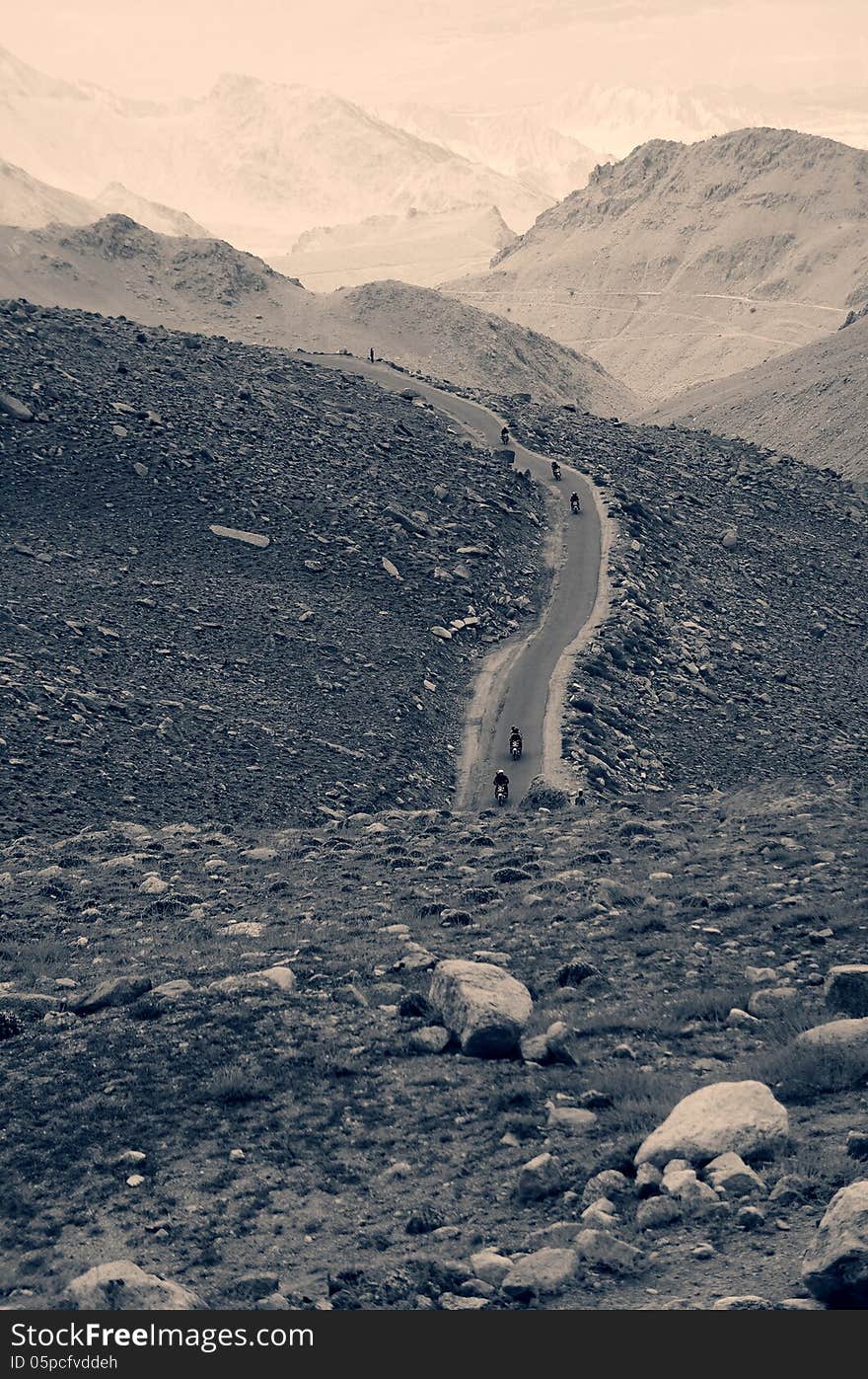 Motor bike, Nubra Valley