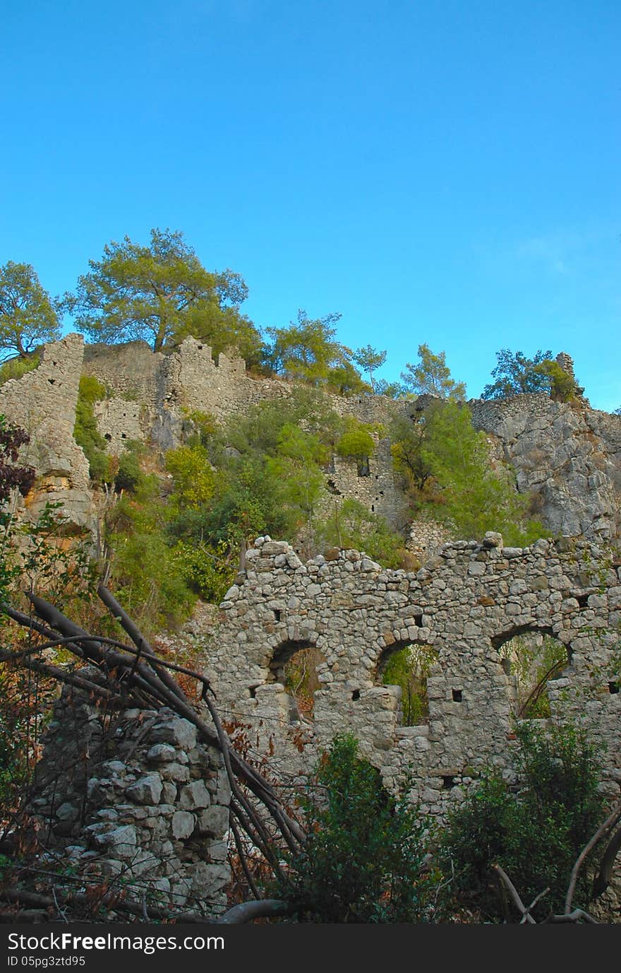 God of Mountain castle in Olympus, Antalya. God of Mountain castle in Olympus, Antalya