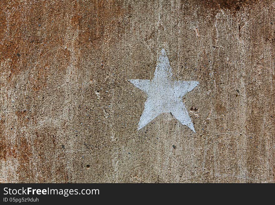 Old Brown Cement Plaster Wall Background