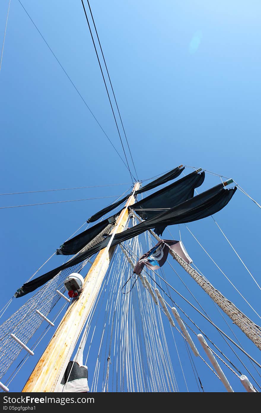 Viking Ship on mediterranean in Manavgat - Turkey. Viking Ship on mediterranean in Manavgat - Turkey