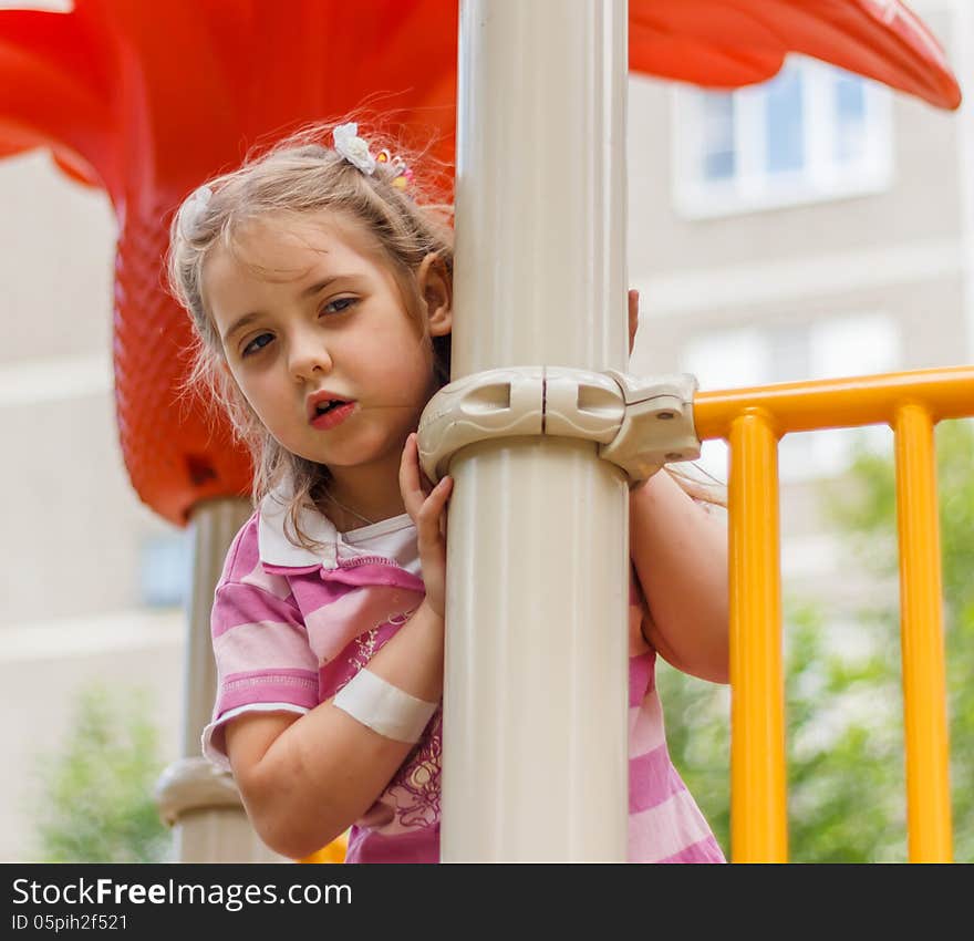 Girl on the playground