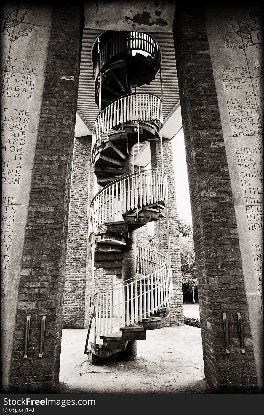 The Mardasson Memorial, war memorial to American soldiers. The Mardasson Memorial, war memorial to American soldiers