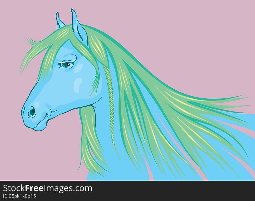 Blue-green Horse, The Symbol Of 2014 New Year