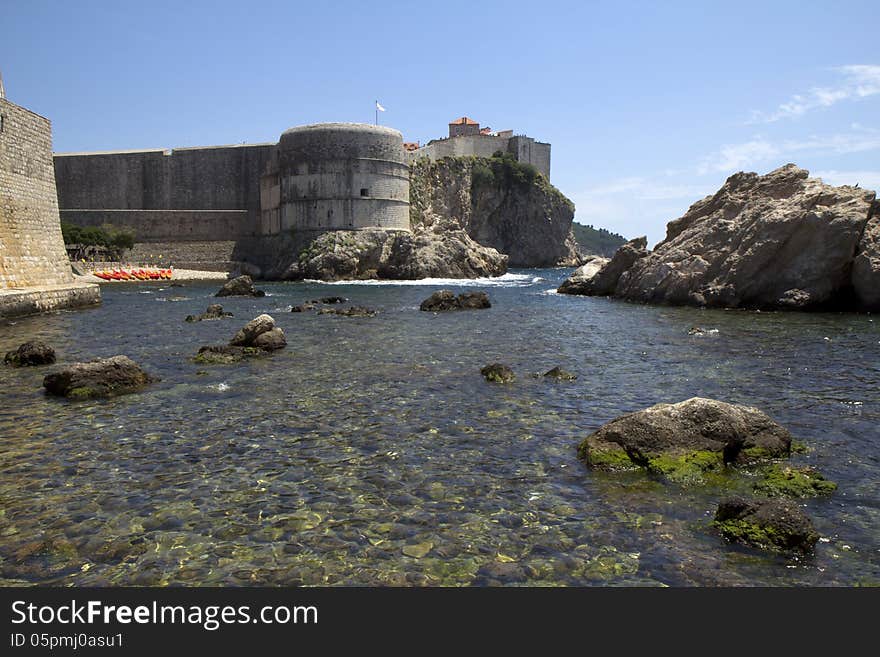 Croatia. Dubrovnik. Fortress by the sea.