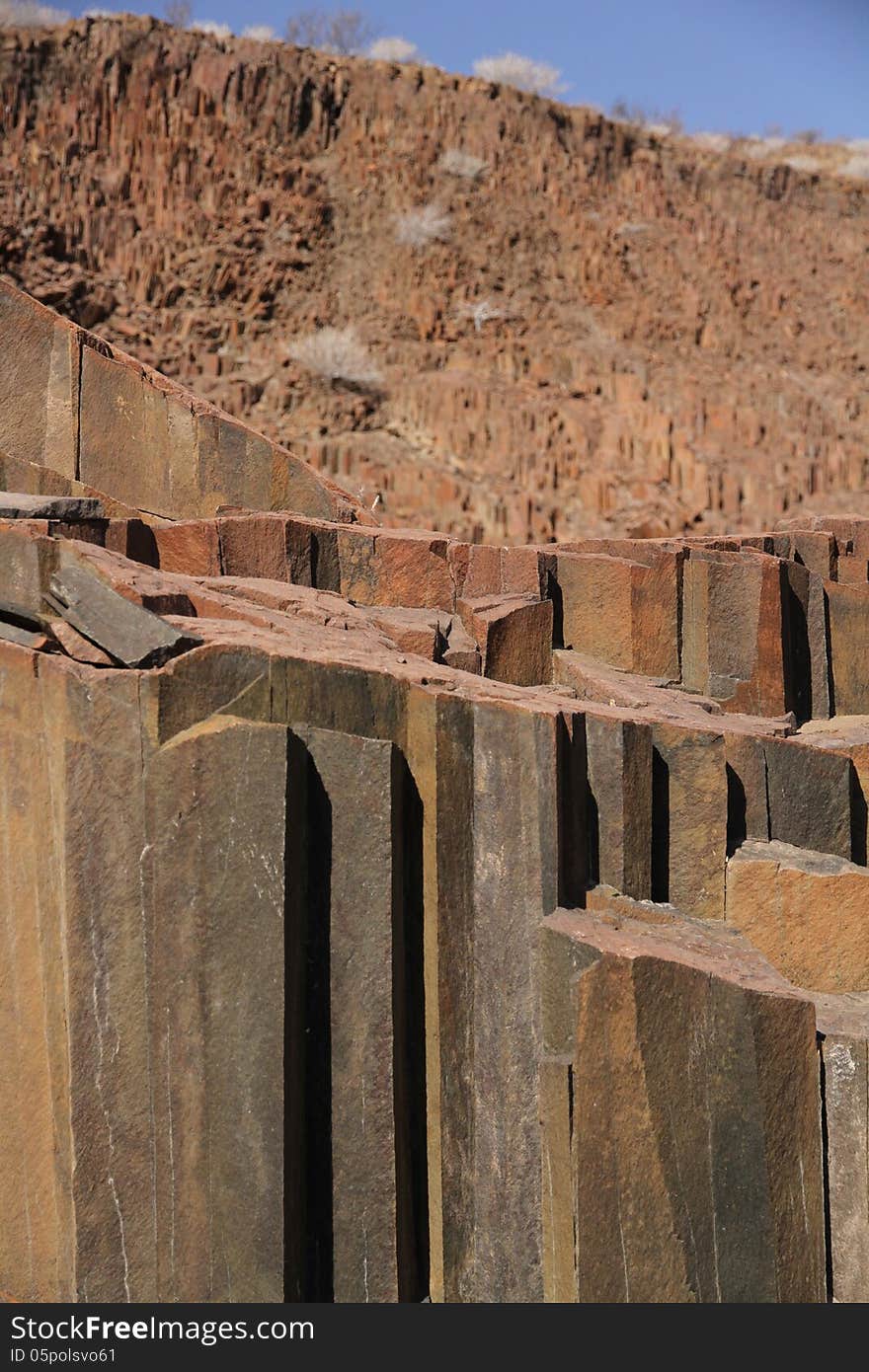 Organ Pipes, Damaraland, Namibia.