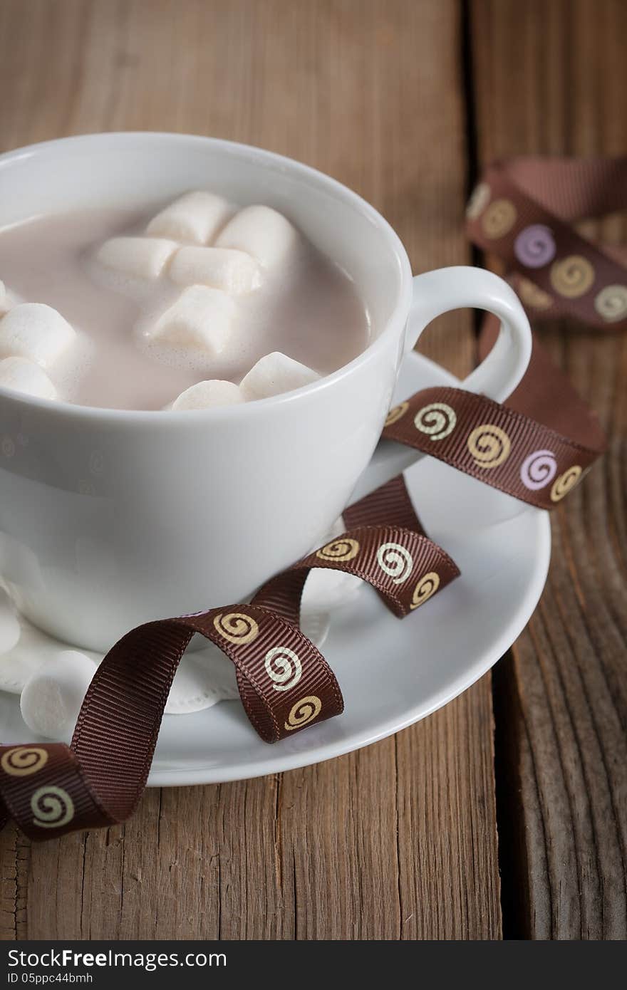 Cup Of Hot Chocolate With Marshmallows