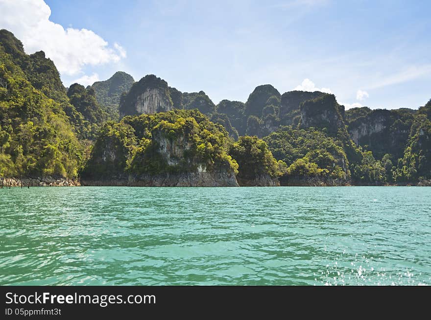 Lush High Limestone Mountains.