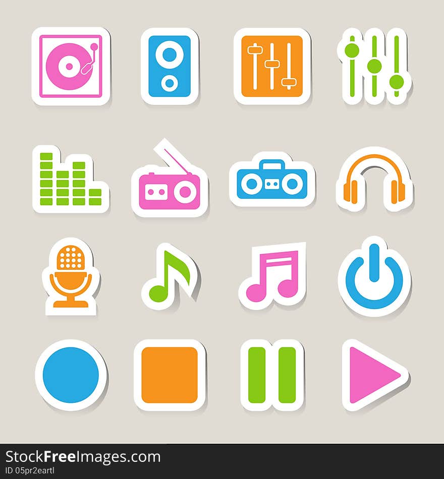 Music Icon Set.