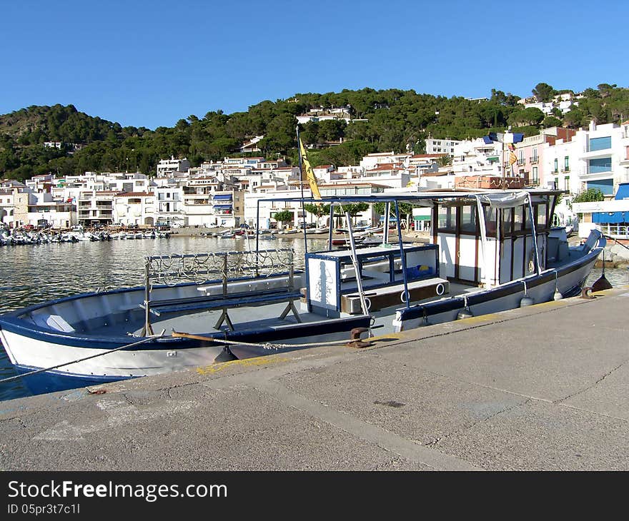 Moored Fishing Boat.