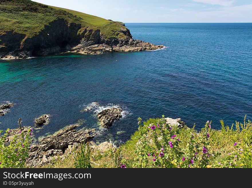 Entrance to Port Isaac harbour North Cornwall