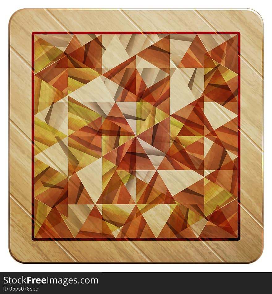 New wooden background with abstract ornament can use like minimal design. New wooden background with abstract ornament can use like minimal design