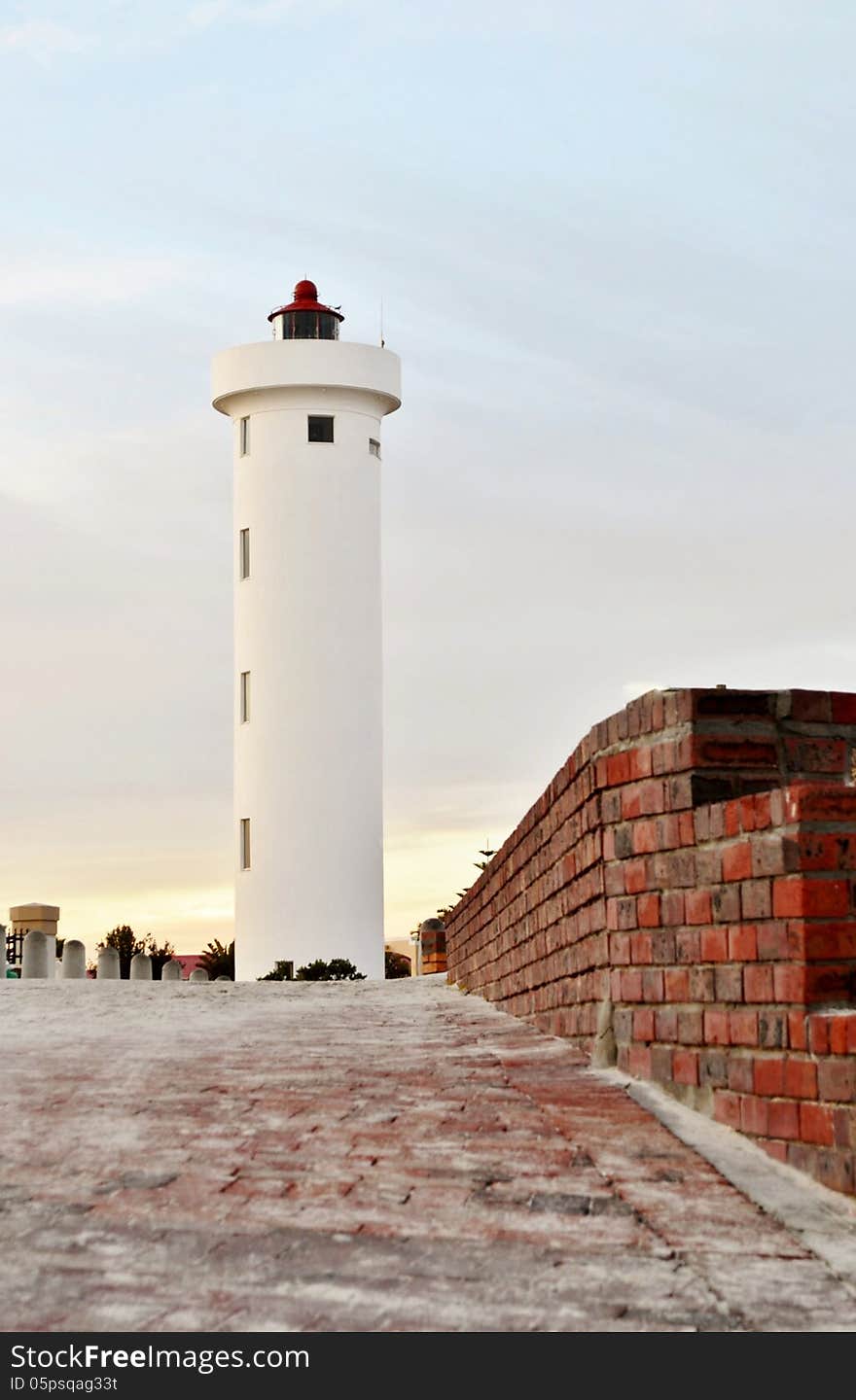 Landscape with Lighthouse on Woodbridge Island Milnerton