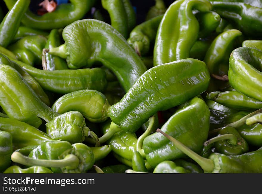 Green peppers