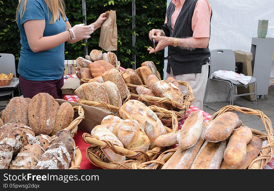 Artisanal Bread at Farmers Market