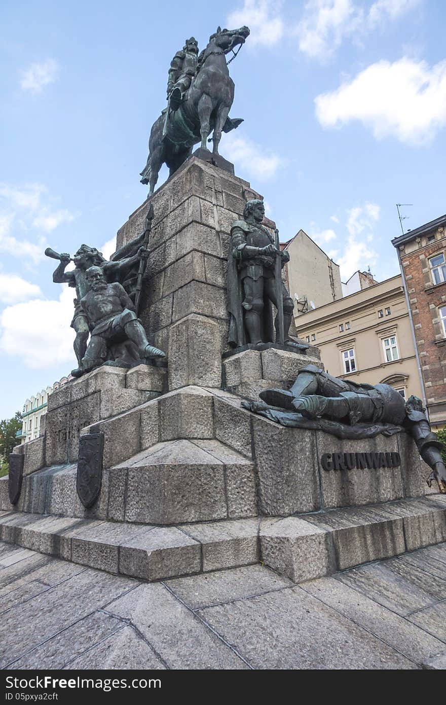 Grunwald monument, Plac Matejki, Krakow, Poland