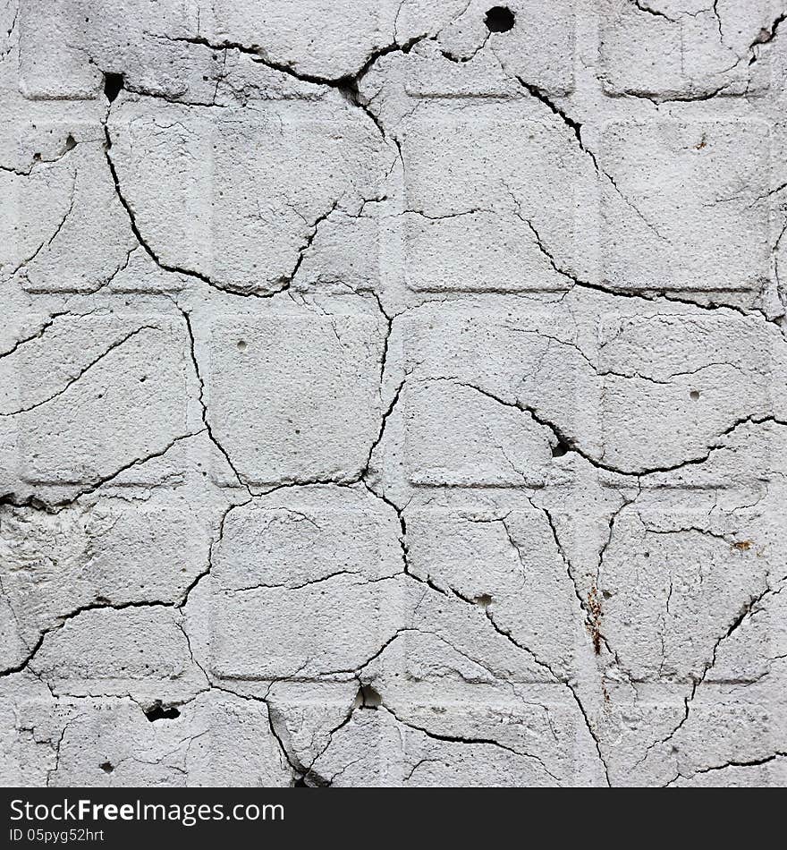 Old cracked wall