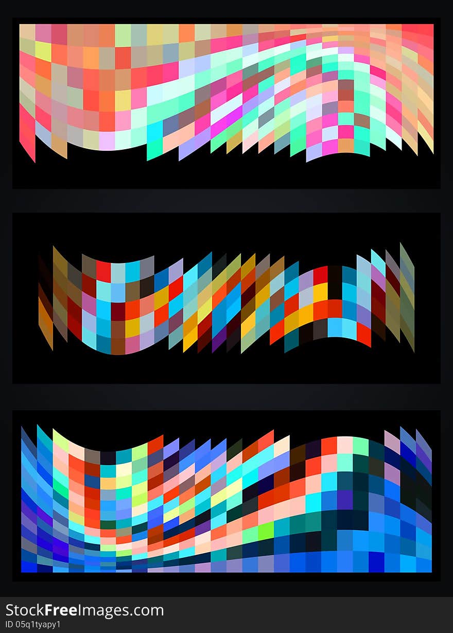 Abstract background colorfull banners. Abstract background colorfull banners