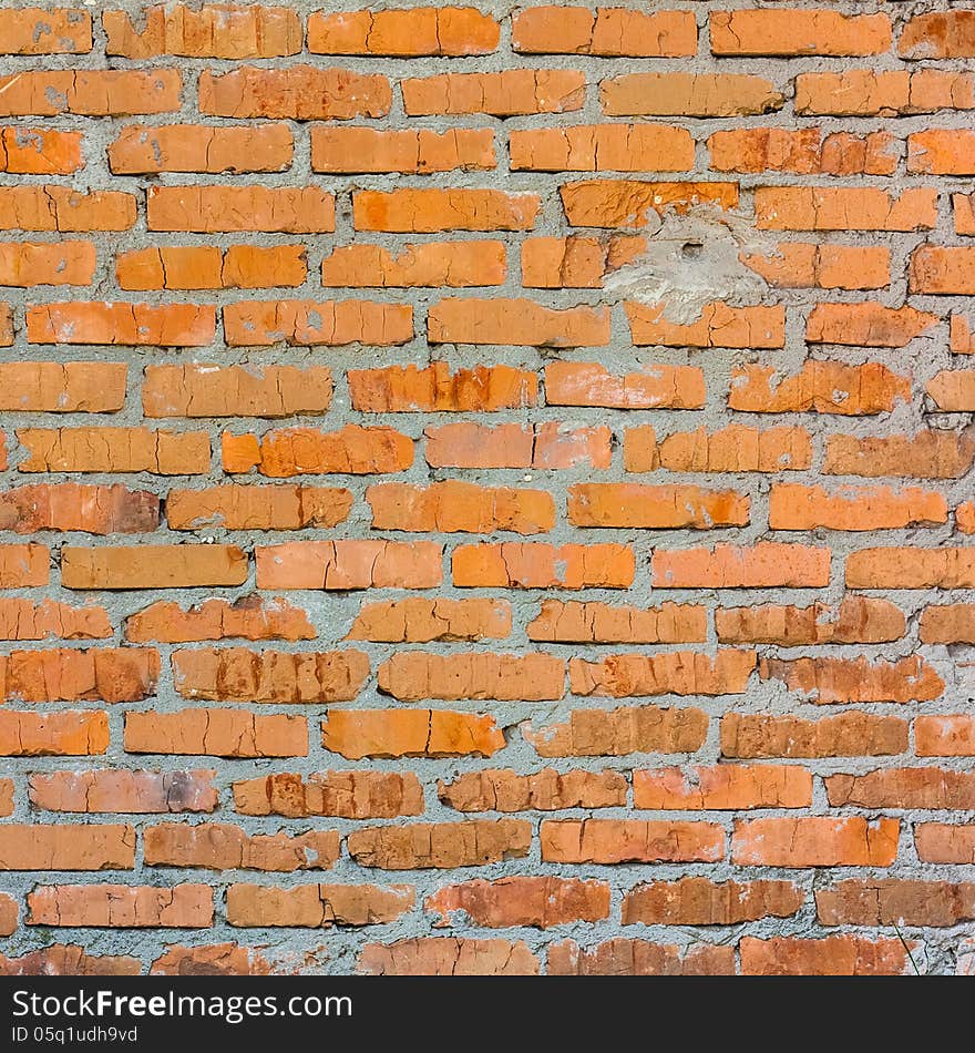 Old Brick-Wall Close Up Background. Old Brick-Wall Close Up Background