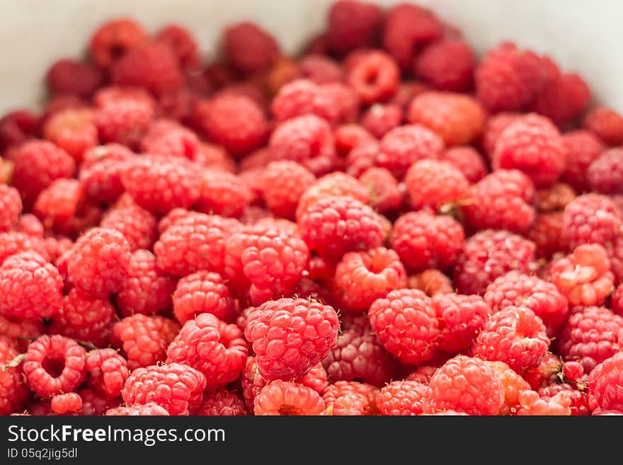 Raspberries background