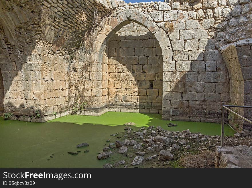 Megalithic structure. Beautiful landscape of Israel. The Golan. Megalithic structure. Beautiful landscape of Israel. The Golan.