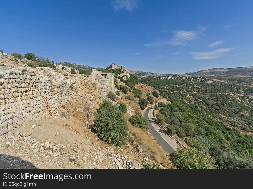 Megalithic structure. Beautiful landscape of Israel. The Golan. Megalithic structure. Beautiful landscape of Israel. The Golan.