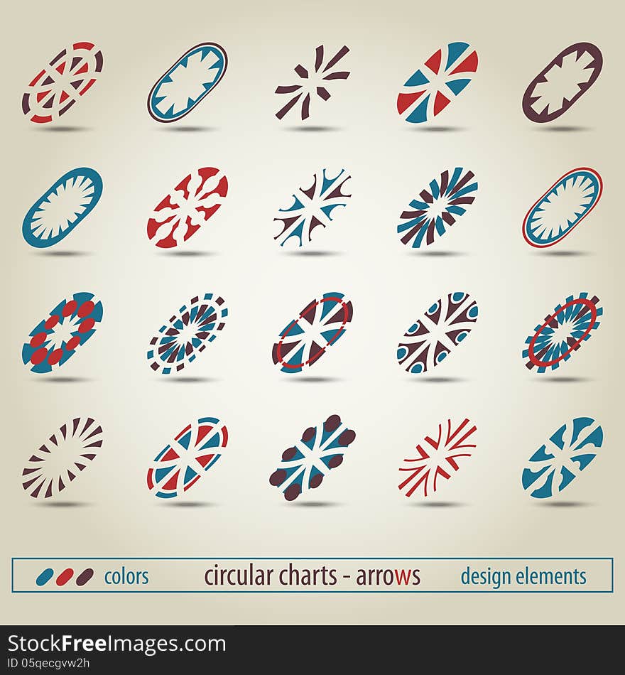 New set of oval pointers can use like modern icons. New set of oval pointers can use like modern icons