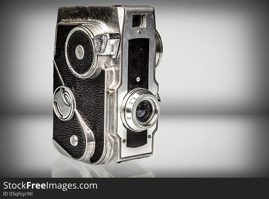 Old analog camera , produced in Italy in the '50. Old analog camera , produced in Italy in the '50