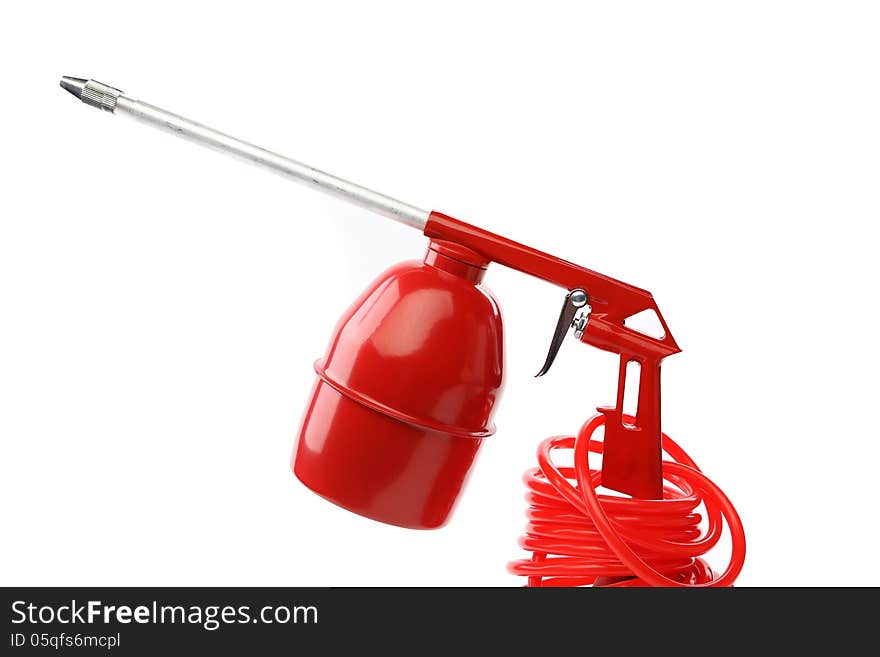 Spray gun isolated over a white background