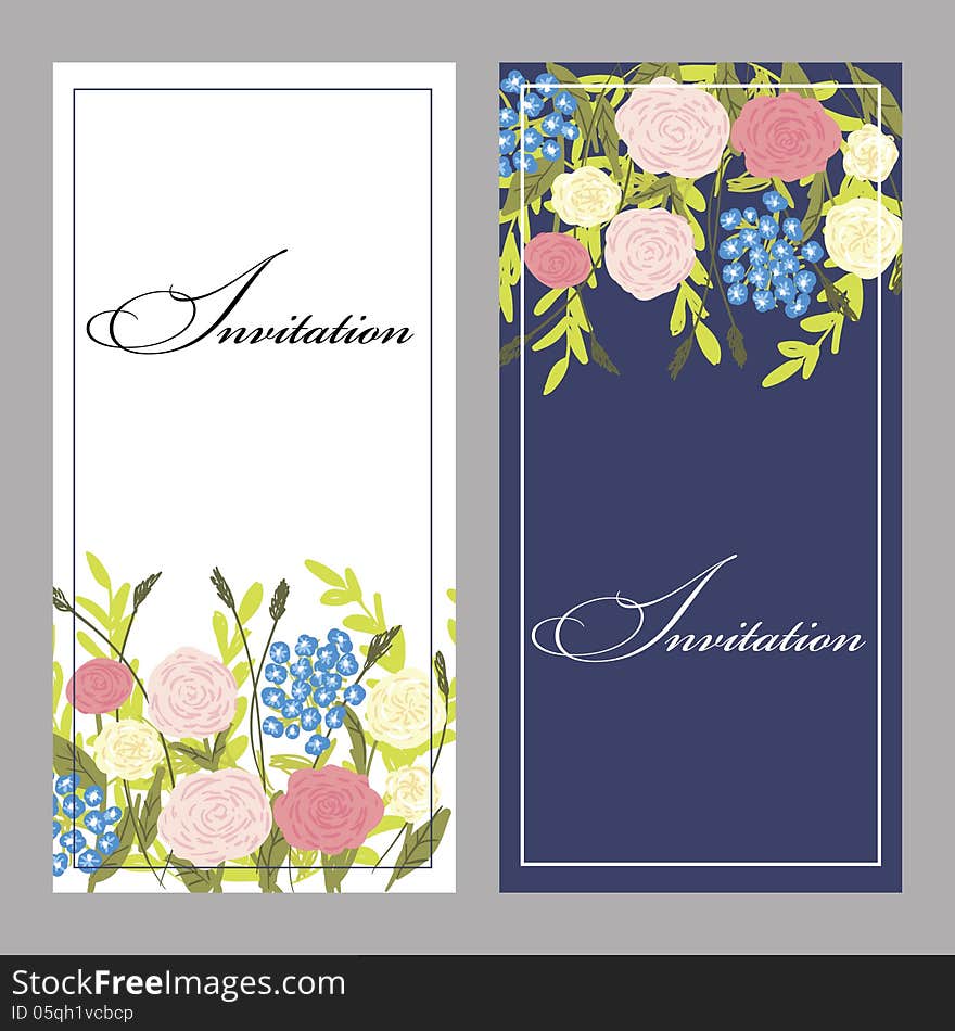 Set of invitations