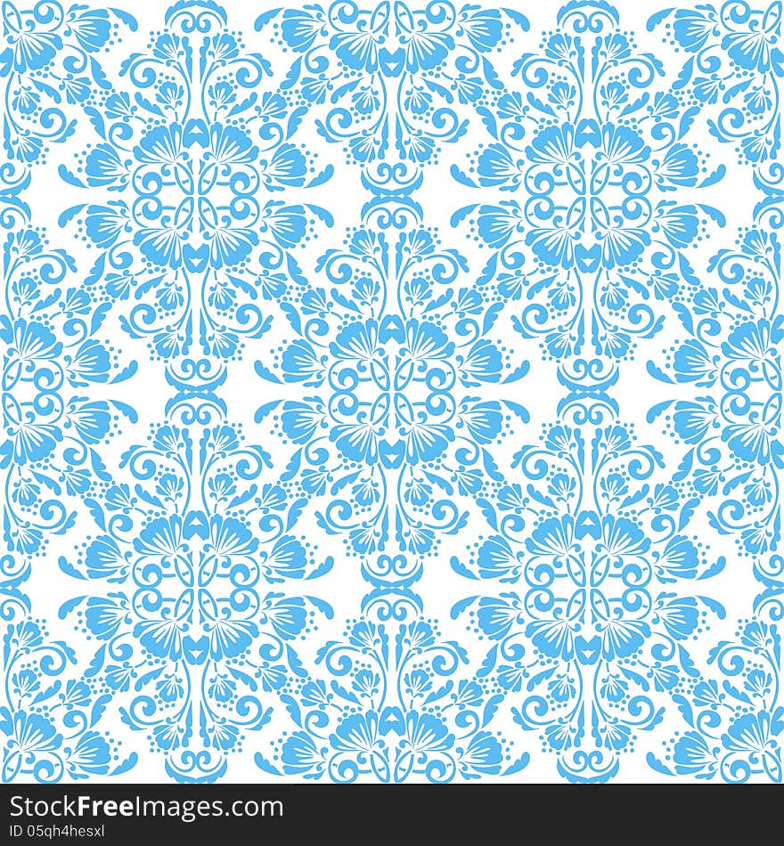 Vector seamless background with flowers. Vector seamless background with flowers