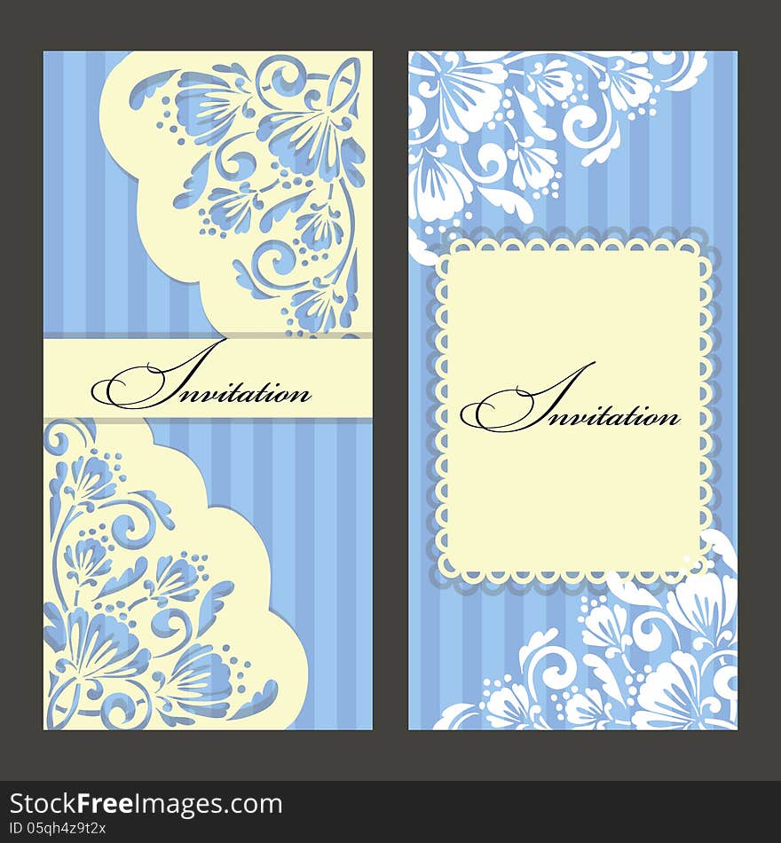 Set of invitations