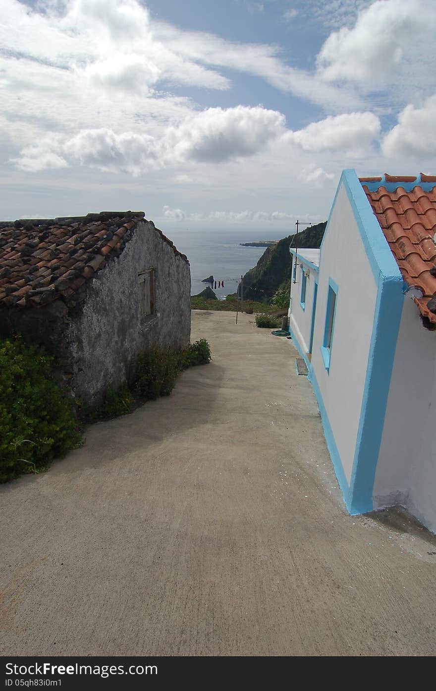 Nord east coast of flores island in azores, Portugal. Nord east coast of flores island in azores, Portugal