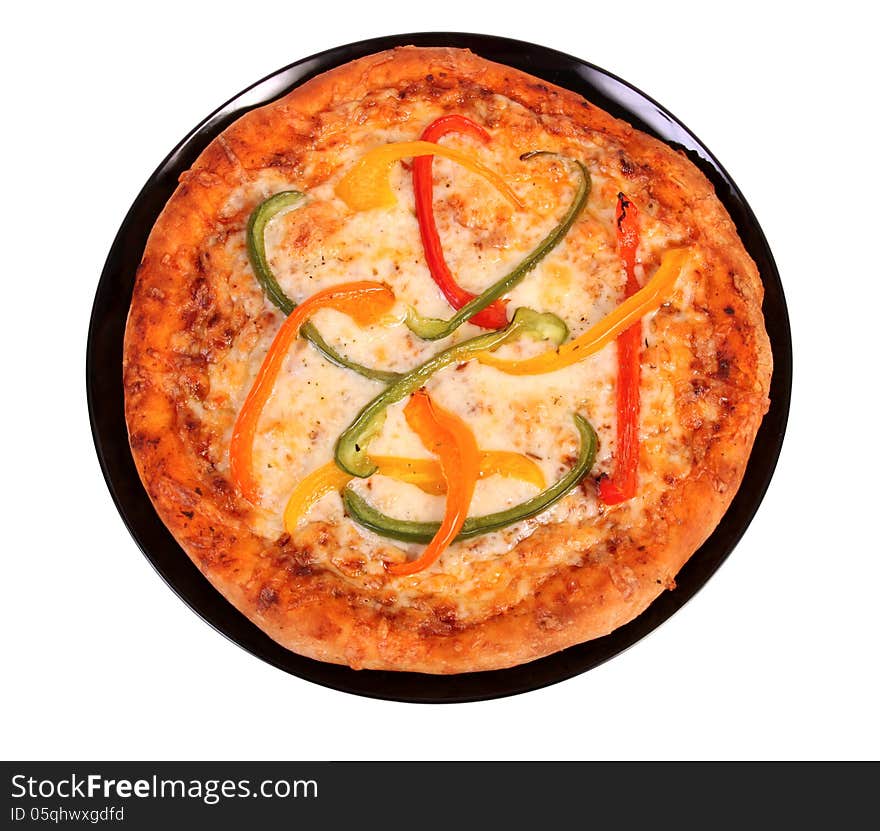 Pizza Topped With Pepper