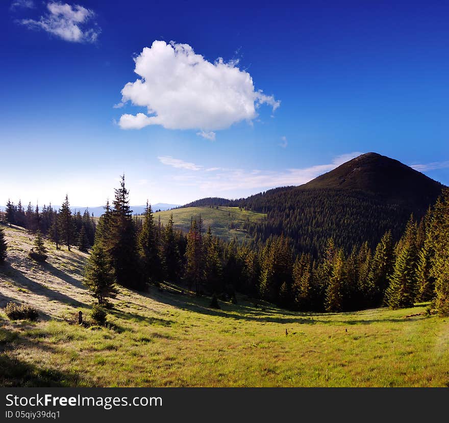 Landscape with mountain