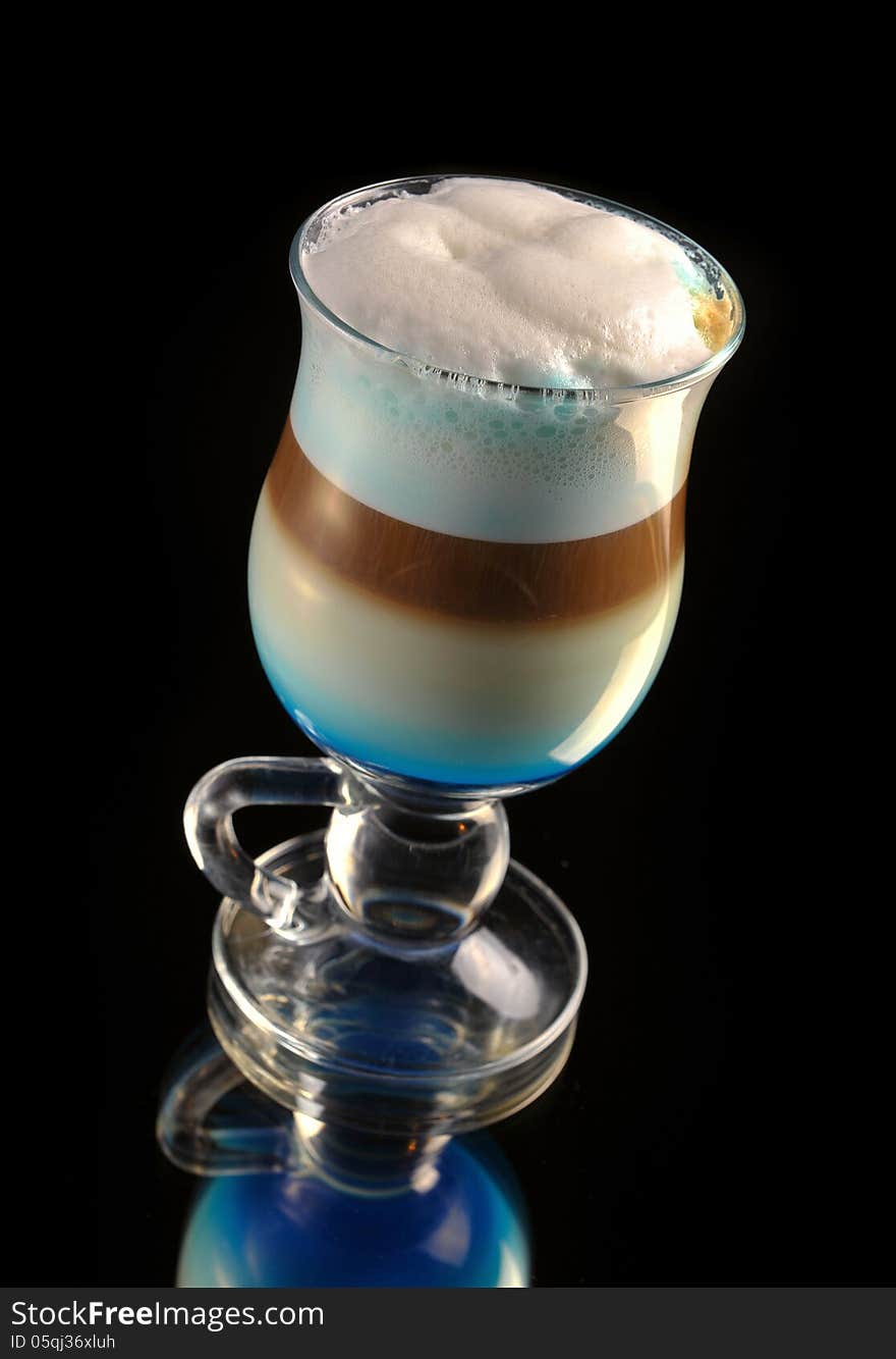 Cocktail With Coffee And Whipped Milk