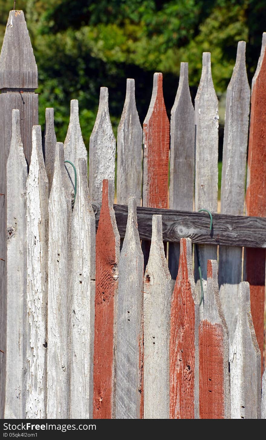 Old wooden fence