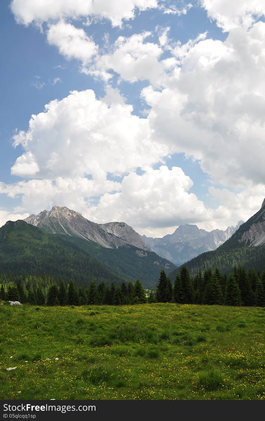 Approaching the source of the river Piave. Approaching the source of the river Piave